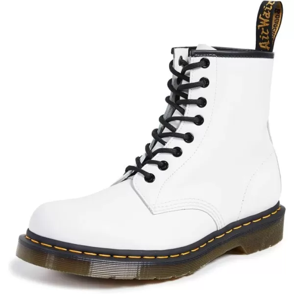 Dr Martens Unisex 1460 Crazy Horse Leather BootsWhite