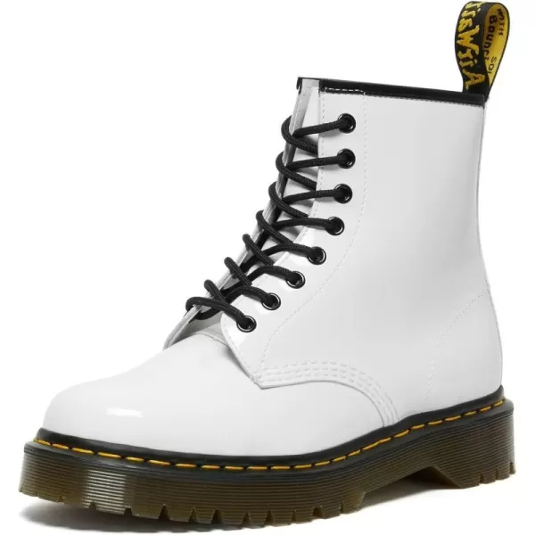 Dr Martens Womens 1460 BexWhite Patent Lamper