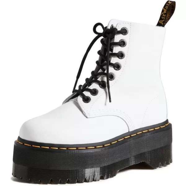 Dr Martens Womens 1460 Pascal Max Combat BootsOptical White Pisa