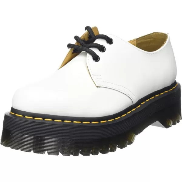 Dr Martens Womens 5Eye Style 8053 QuadWhite Polished Smooth