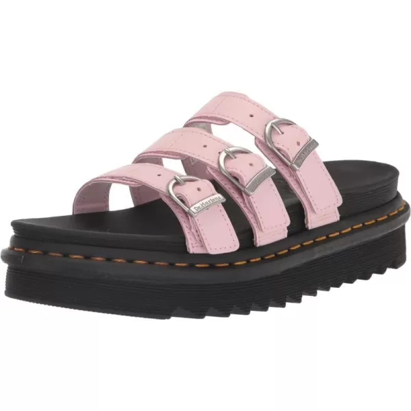 Dr Martens Womens Blaire Slide SandalsChalk Pink Hydro Leather