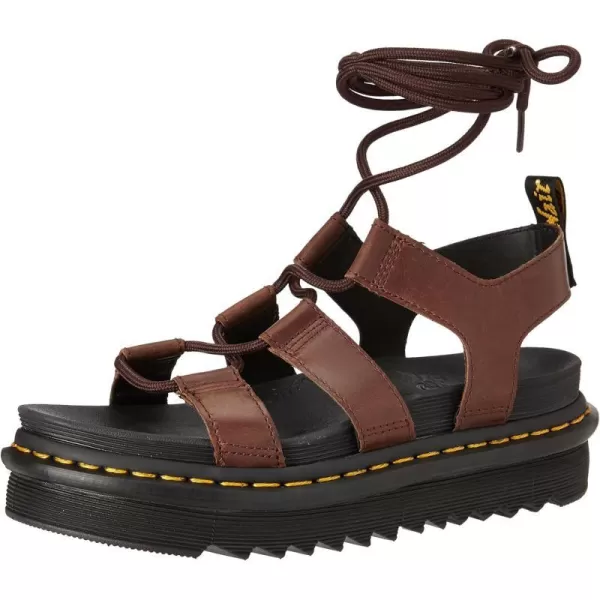 Dr Martens Womens Nartilla Sandal 14 USDark Brown New Oily Illusion