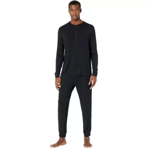 Eberjey Henry Mens Jersey Modal PJ SetBlack