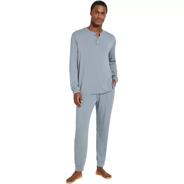 Eberjey Henry Mens Jersey Modal PJ SetBlue Fog