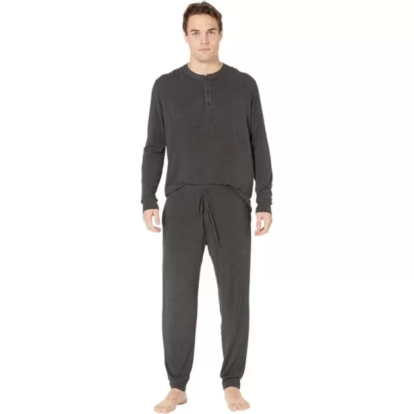 Eberjey Henry Mens Jersey Modal PJ SetCharcoal Heather