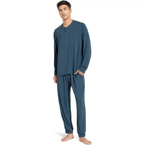 Eberjey Henry Mens Jersey Modal PJ SetHeritage Blue