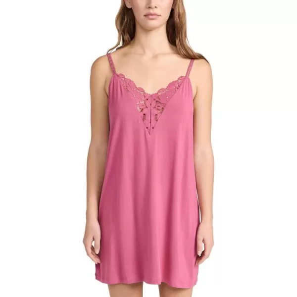 Eberjey Womens Naya Chemise SlipRaspberry