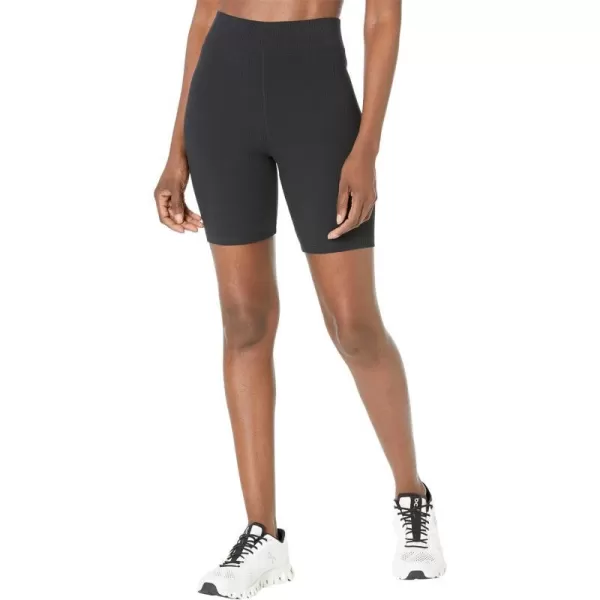 Eberjey Womens Pima Rib Bike ShortsBlack