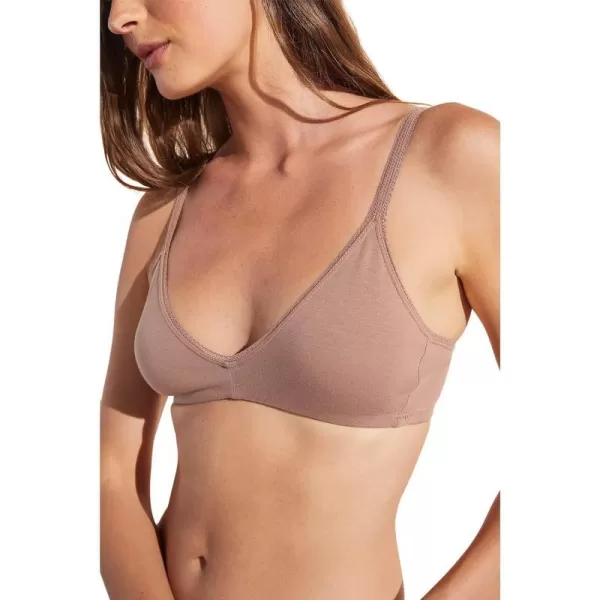 Eberjey Womens Pima The Stretch Cotton BraletteMocha