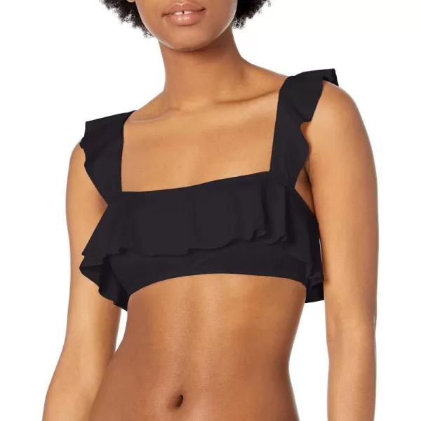 Eberjey Womens So Solid Jane Bikini TopBlack