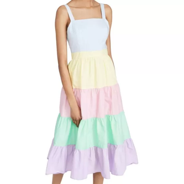 English Factory Womens Colorblock Midi DressMulti