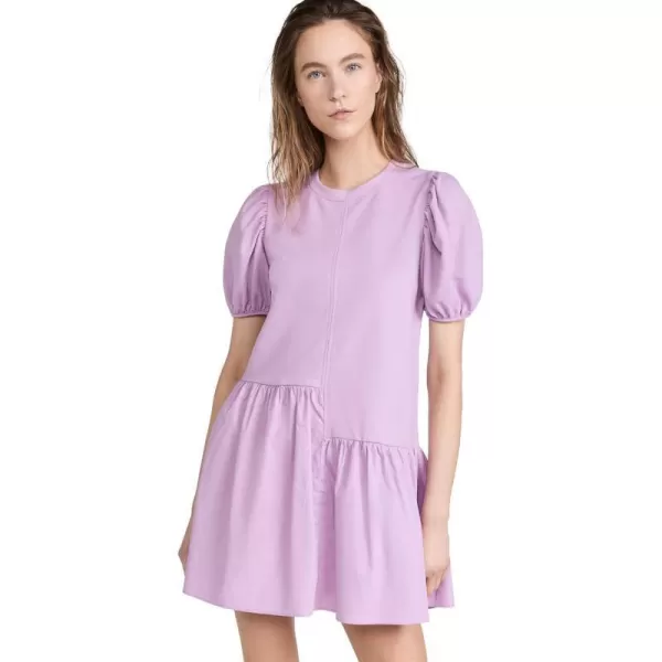 English Factory Womens Knit Woven Mixed DressLilac