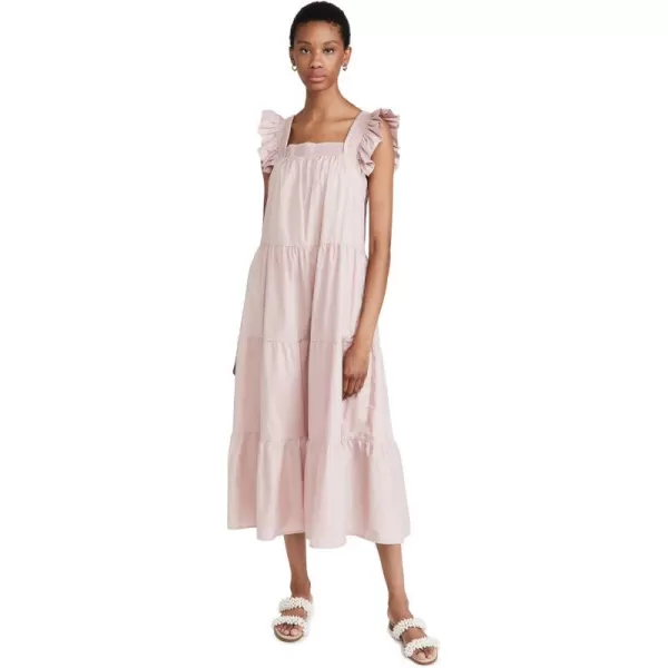 English Factory Womens Tiered Midi DressDust Pink