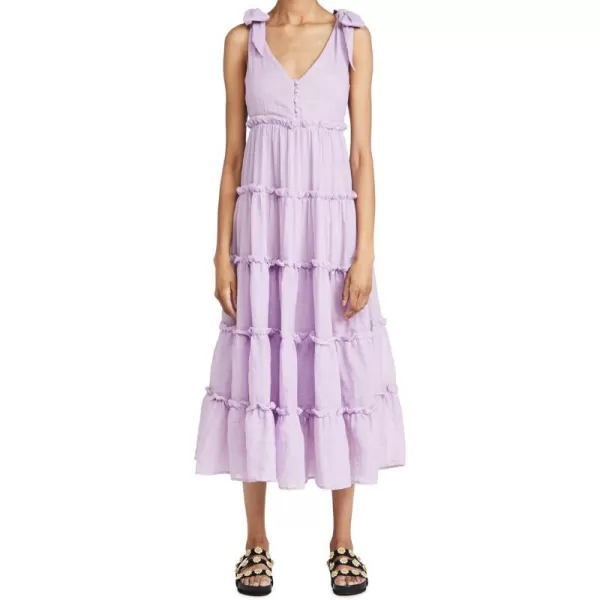 English Factory Womens Tiered Midi DressLilac