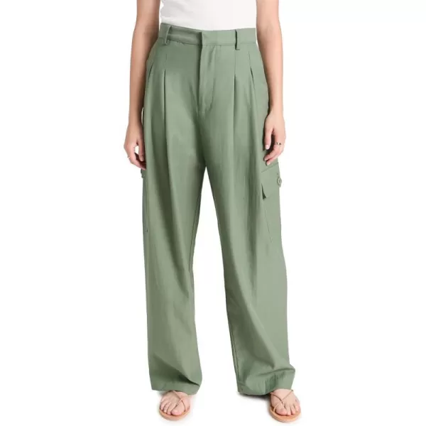 Enza Costa Womens Cargo TrousersSage