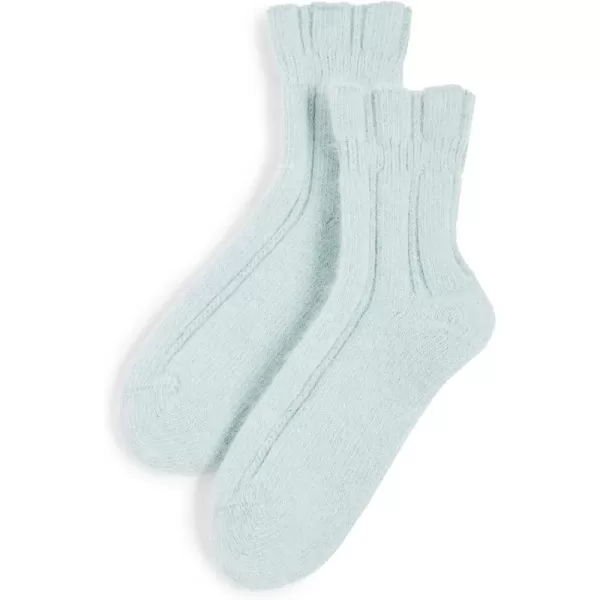 FALKE Womens Bedsock Socks Cozy Warm Ultra Soft Angora Wool Crew Length Warming Trendy Leisure Clothing 1 PairPeppermint