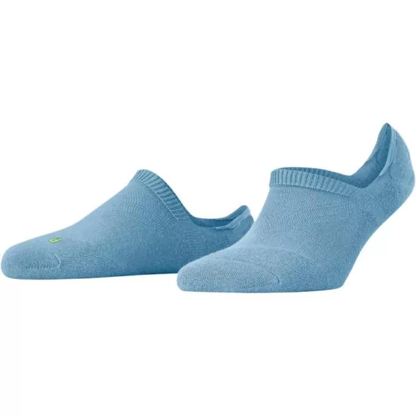 FALKE Womens Cool Kick No Show Socks Breathable Cooling Effect Polyester Low Cut Everyday Sock Non Slip HeelBlue Azur 6788