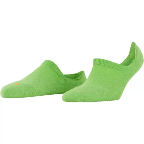 FALKE Womens Cool Kick No Show Socks Breathable Cooling Effect Polyester Low Cut Everyday Sock Non Slip HeelGreen Green Flash 7236