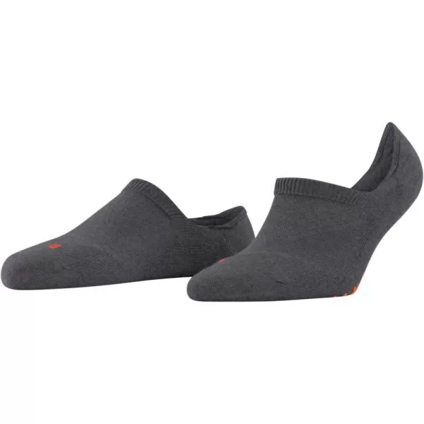 FALKE Womens Cool Kick No Show Socks Breathable Cooling Effect Polyester Low Cut Everyday Sock Non Slip HeelGrey Dark Grey 3970