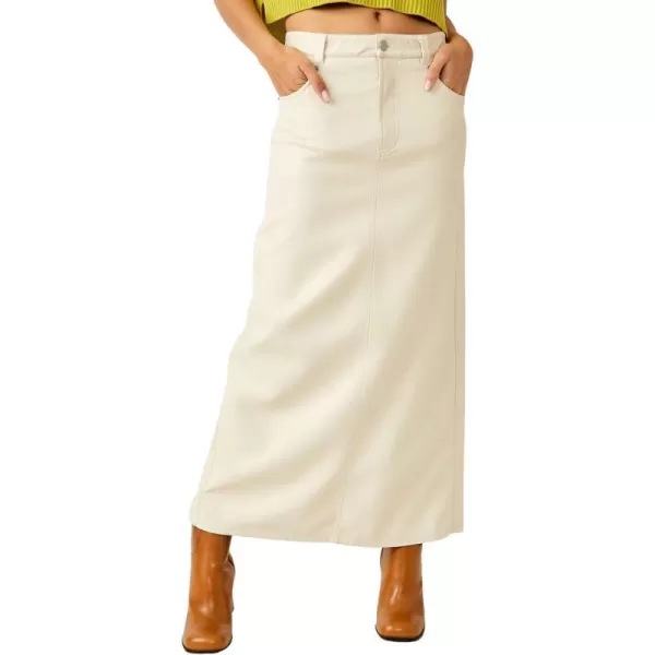 FP Movement Womens City Slicker Vegan Maxi SkirtNilla Cream