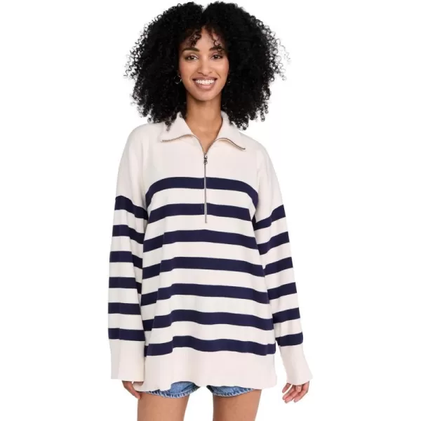 FP Movement Womens Coastal Stripe PulloverChampange Navy