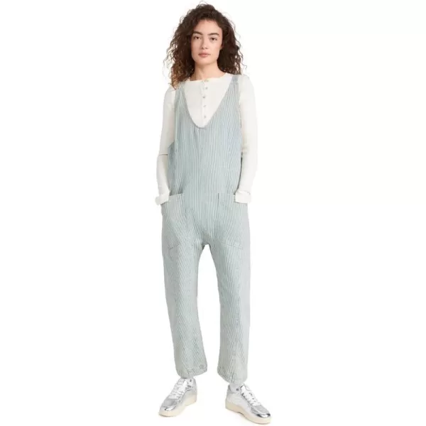 FP Movement Womens High Roller Railroad JumpsuitPillow Talk Stripe