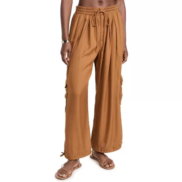 FP Movement Womens Palash Cargo Solid PantsGoldenrod