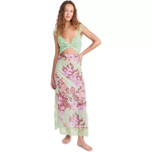 FP Movement Womens Suddenly Fine Maxi Slip DressSage Combo