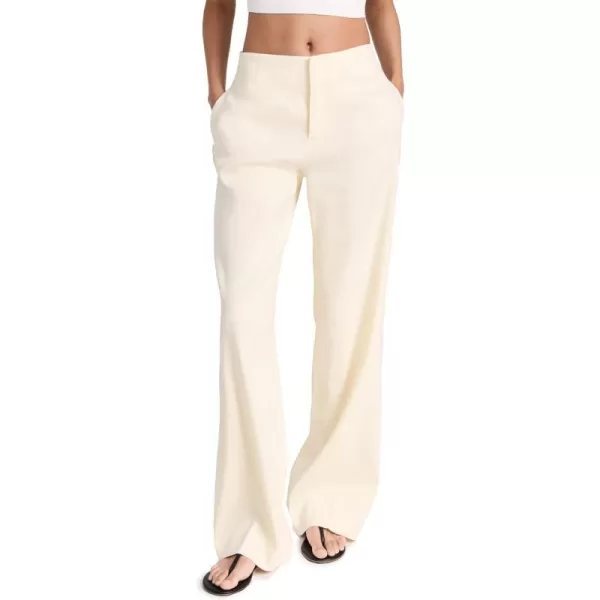 FRAME Womens High Rise Wide Leg TrousersOffwhite