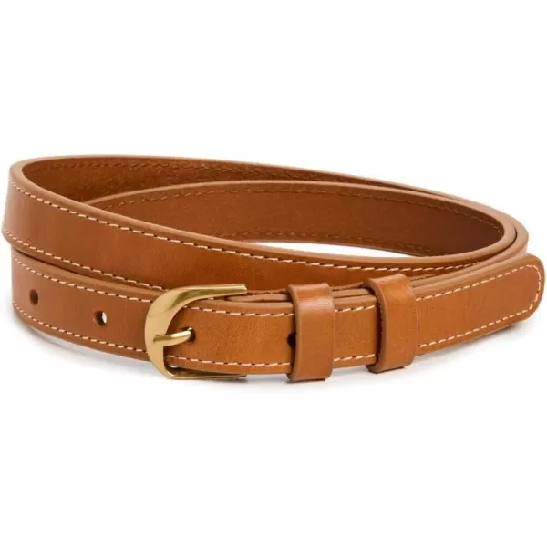 FRAME Womens Petit Twist Buckle BeltCuoio