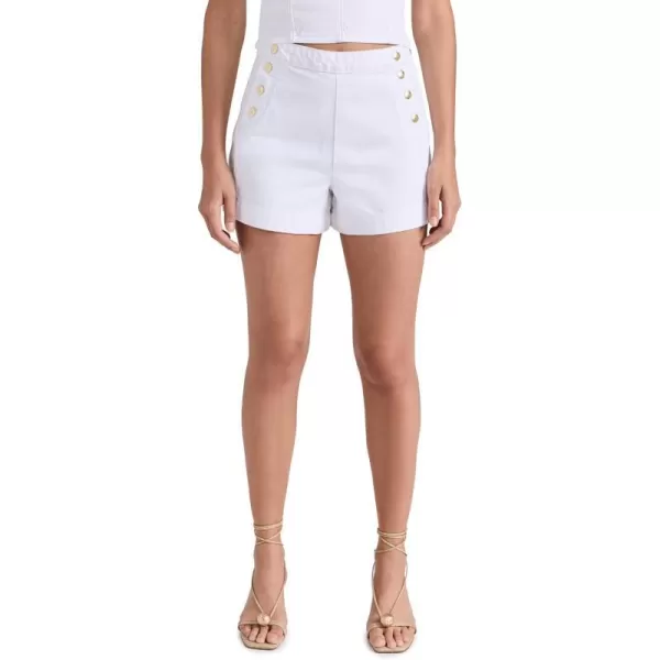 FRAME Womens Sailor Snap ShortsBlanc