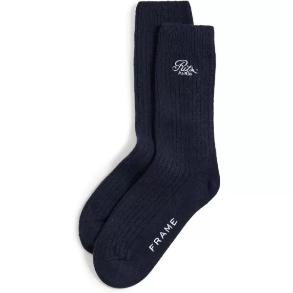 FRAME Womens x Ritz Paris SocksNavy Multi