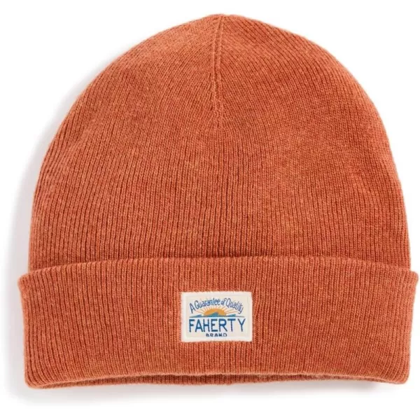 Faherty Mens Core Logo BeanieOrange