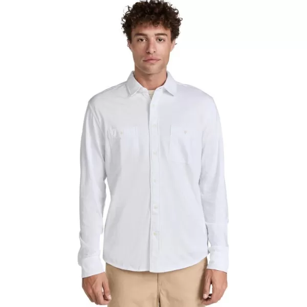 Faherty Mens Knit Seasons ShirtWhite