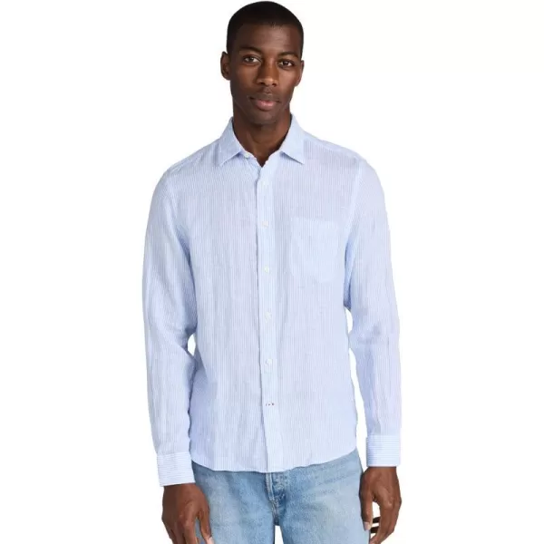 Faherty Mens Linen Laguna ShirtSummer Classic Stripe