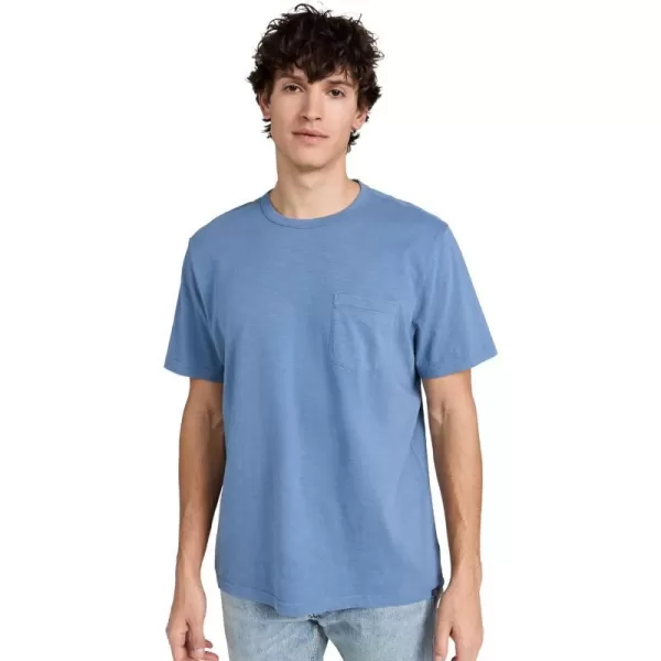 Faherty Mens Sunwashed Pocket TeeBlue Horizon