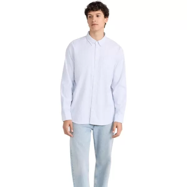 Faherty Mens Supima Oxford ShirtClassic Stripe