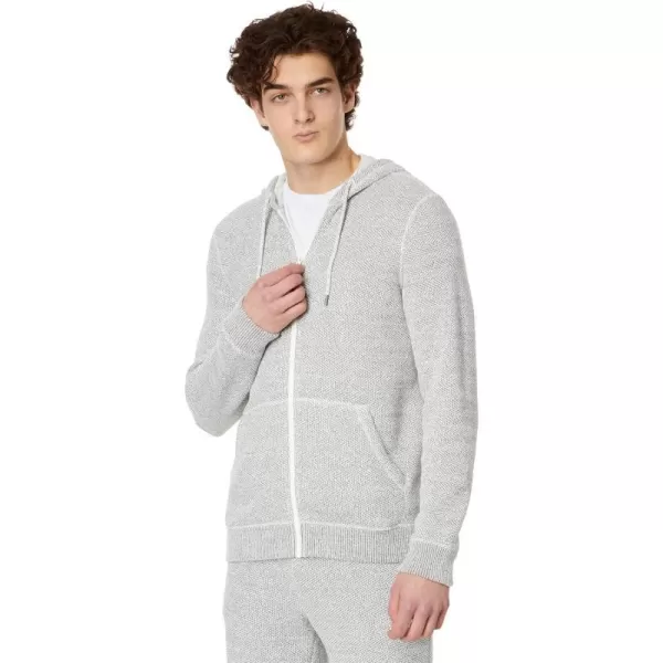 Faherty Mens Whitewater Full Zip HoodieGrey Shell Loop