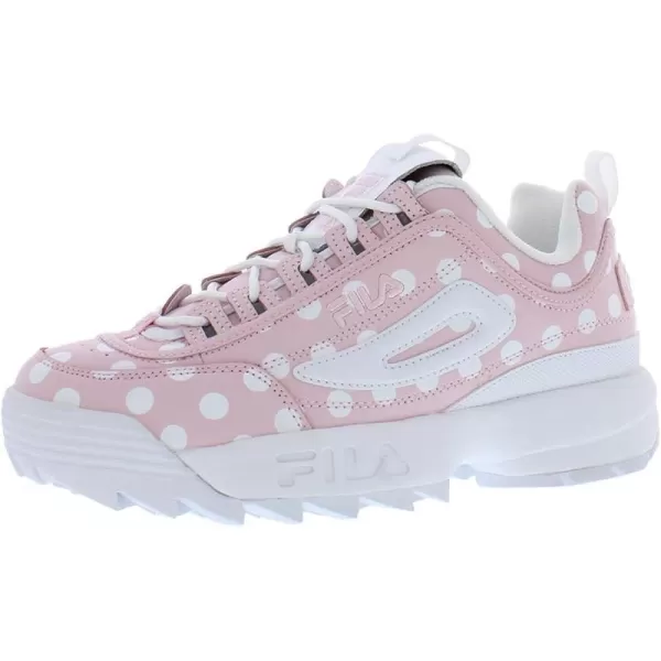 Fila Womens Disruptor Ii Premium Comfortable SneakersChalk PinkWhite