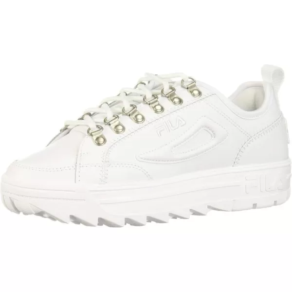 Fila Womens Disruptor Ii Premium Comfortable SneakersWhite