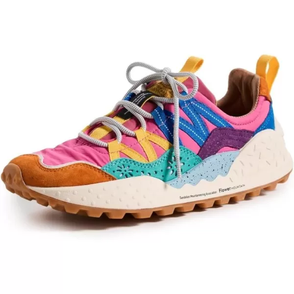 Flower Mountain Womens Washi SneakersOrangeGreenPink