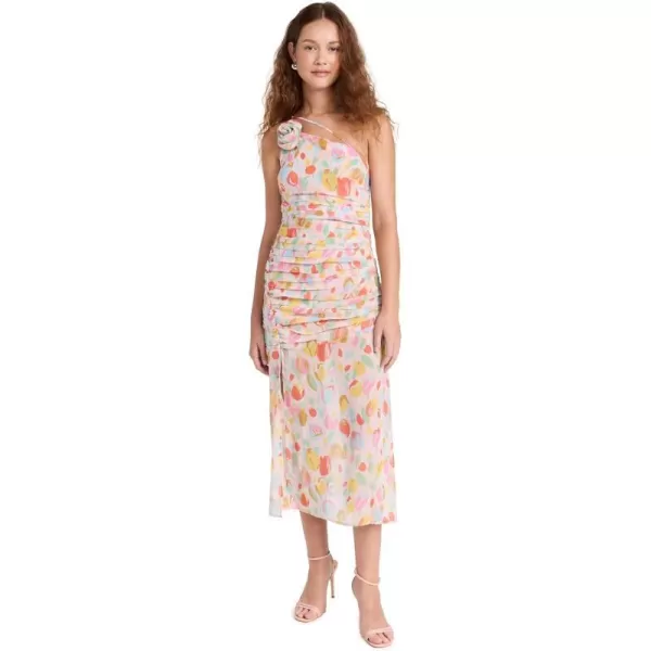 For Love amp Lemons Womens Desmona Midi DressMulti