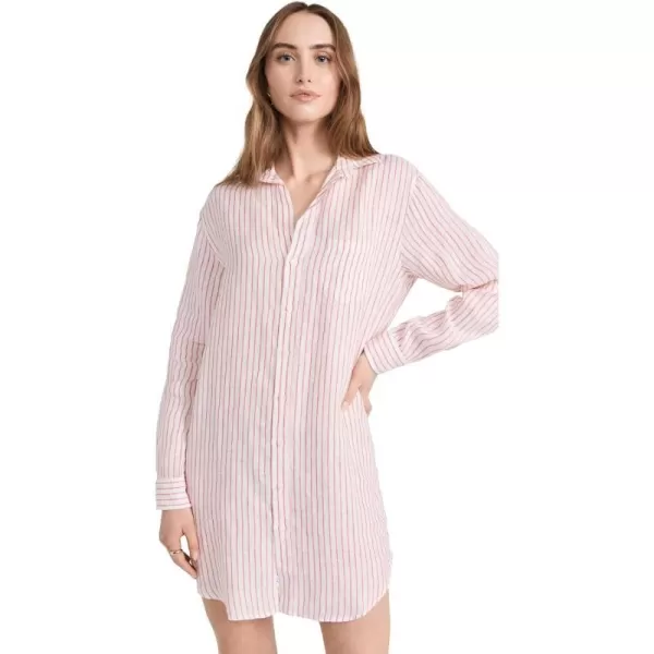 Frank amp Eileen Womens Classic ShirtdressPink Stripe