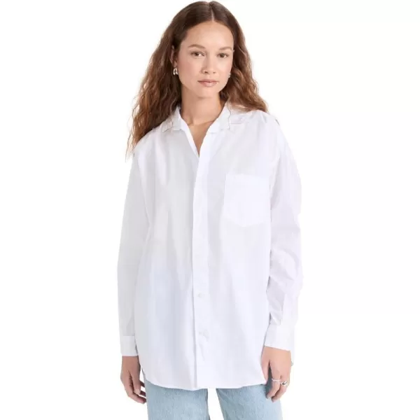 Frank amp Eileen Womens Shirley Oversized ButtonUp ShirtWhite