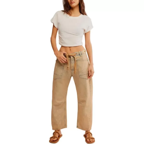 Free People Womens Moxie Low Slung Pullon BarrelCowboy