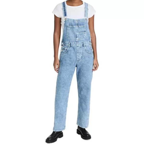 Free People Womens Ziggy Denim OverallsPowder Blue