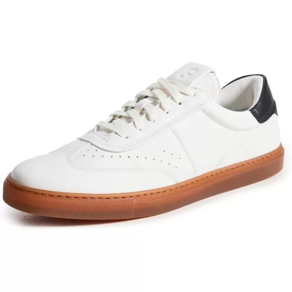 GREATS Mens Charlie Low Top Leather SneakersBlanco