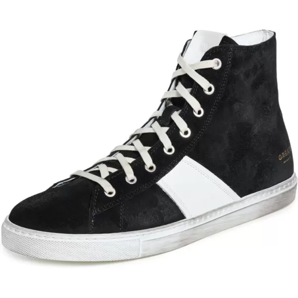 GREATS Mens Reign High Top Suede SneakersNero