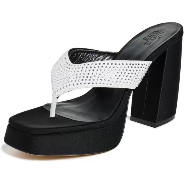 Gia Borghini Womens Gia 17 SandalsSilverBlack