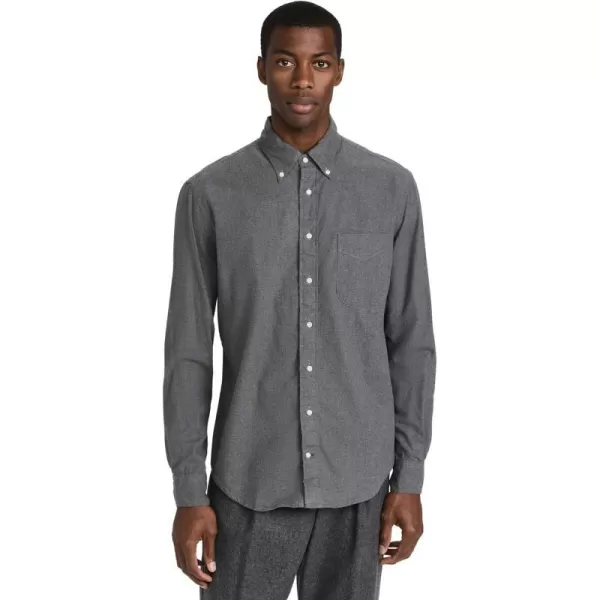 Gitman Vintage Mens Classic Cotton Flannel ShirtGrey